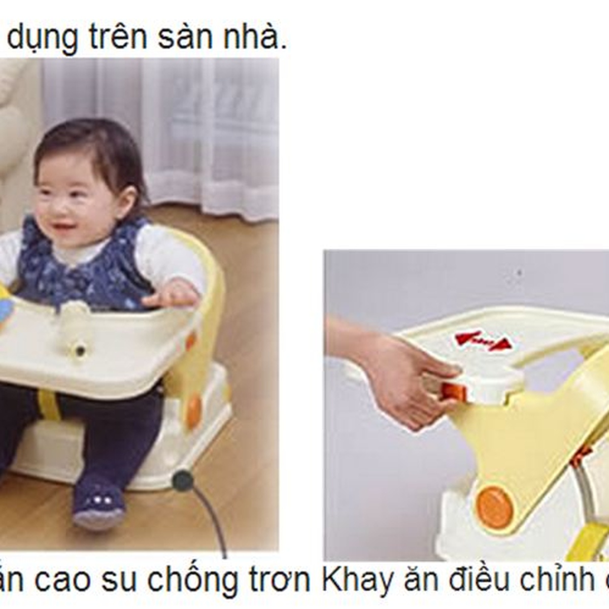 Ghế ăn bột cho bé Richell RC93068 - hình 11