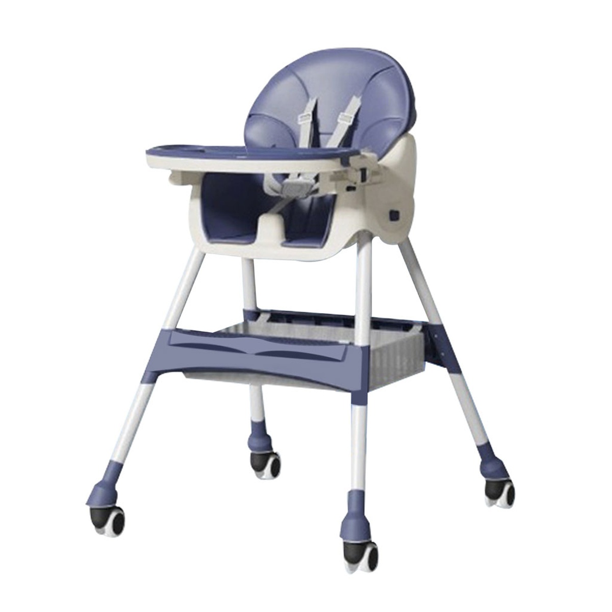 Ghế ăn dặm điều chỉnh độ cao Gluck 619 (Xanh)