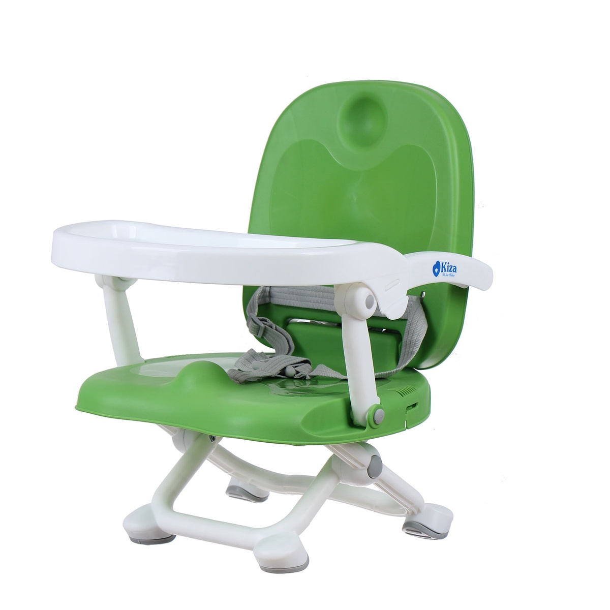 Ghế ăn dặm siêu gấp gọn 4 cấp độ Kiza (màu xanh lá) - mặt trái