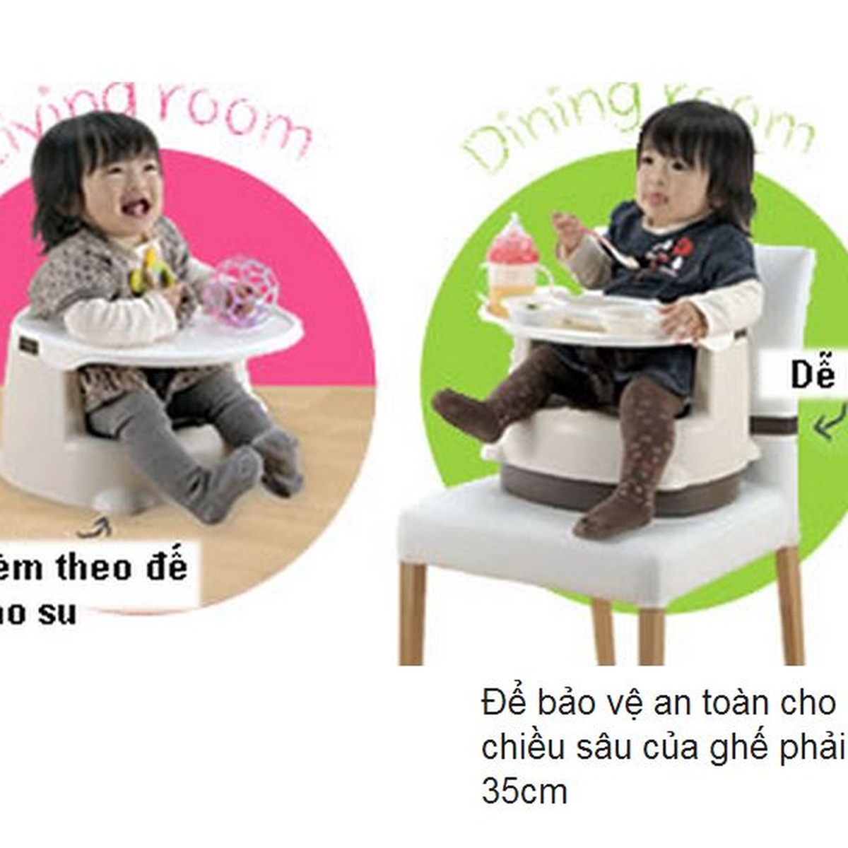 Ghế đúc liền khối Richell - mặt trái