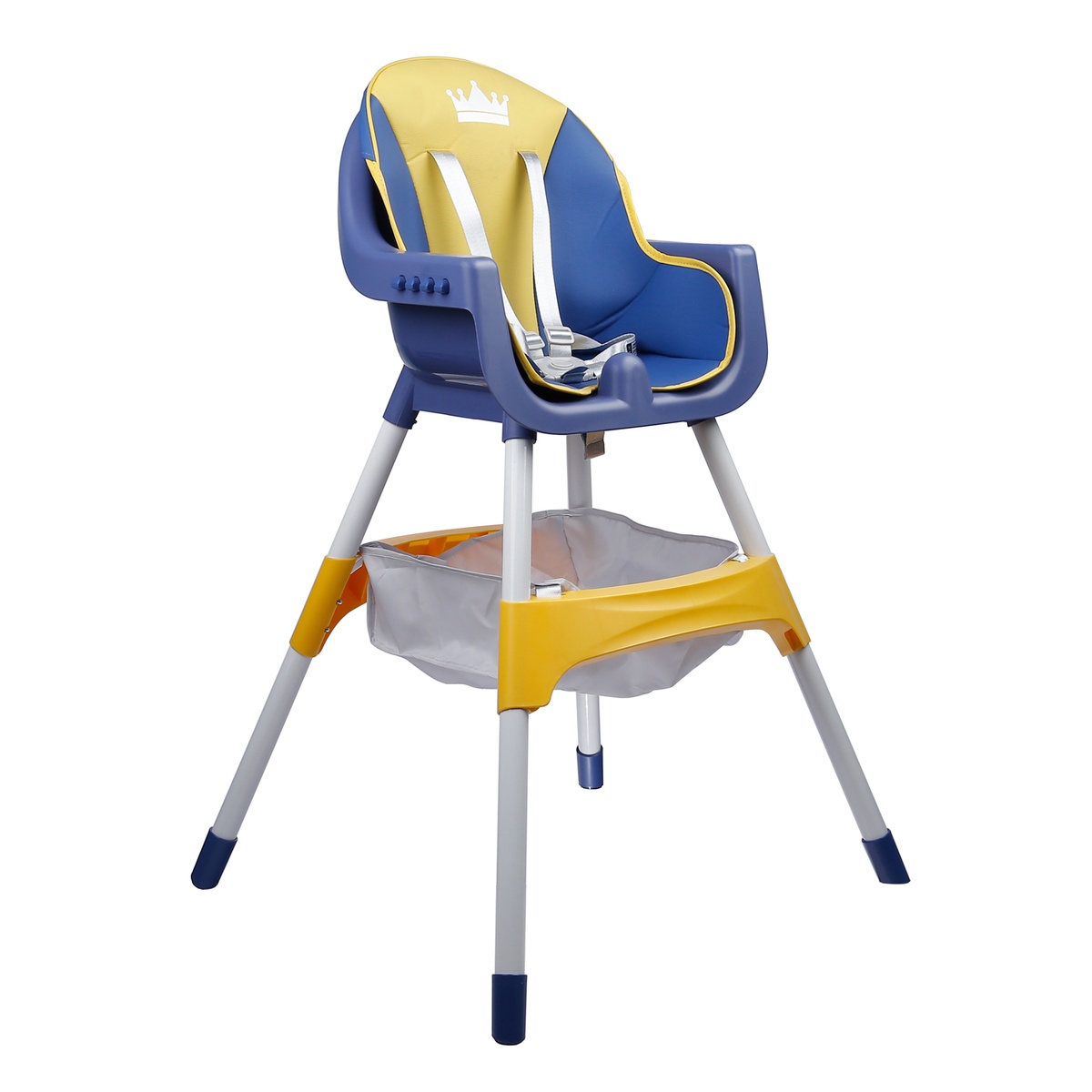Ghế ngồi ăn dặm cho bé Meetbaby HC011(Xanh vàng) - mặt trái