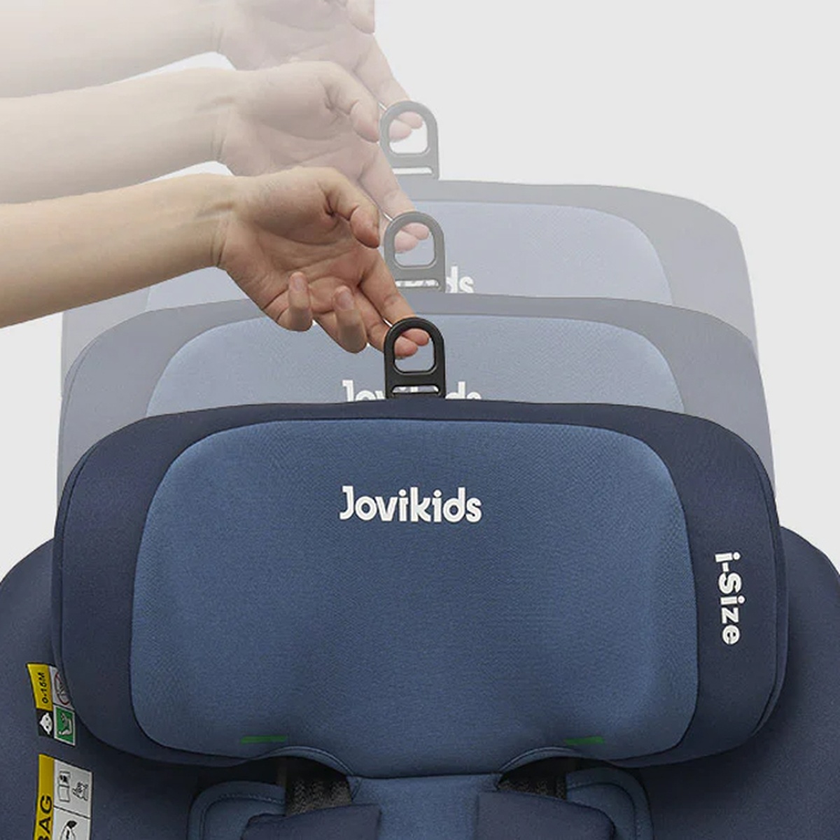 Ghế ngồi ô tô Jovikids Ranger TT R129 0-12Y (Màu xanh) - mặt sau