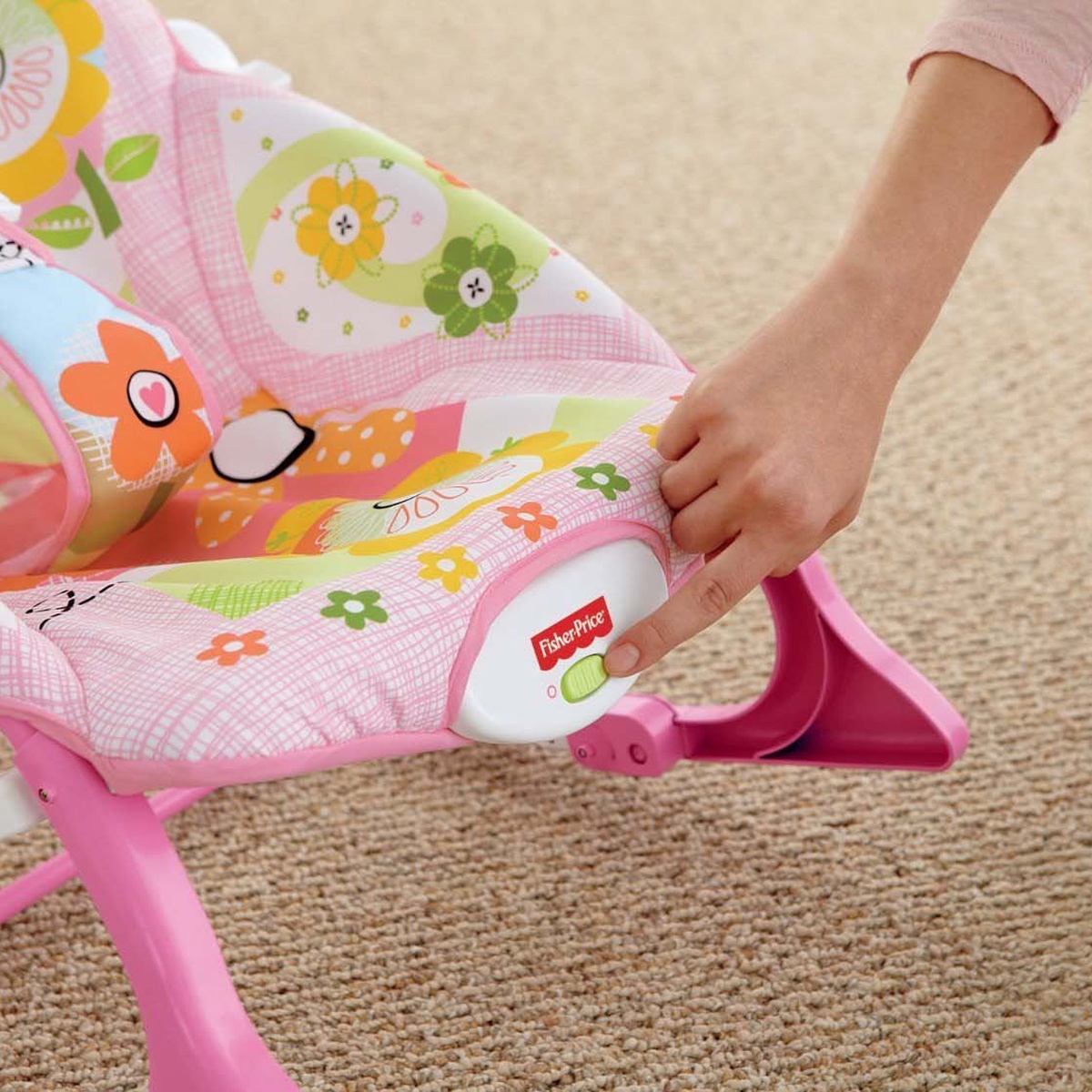 Ghế rung Fisher Price Y4544 Trung Quốc - góc nghiêng