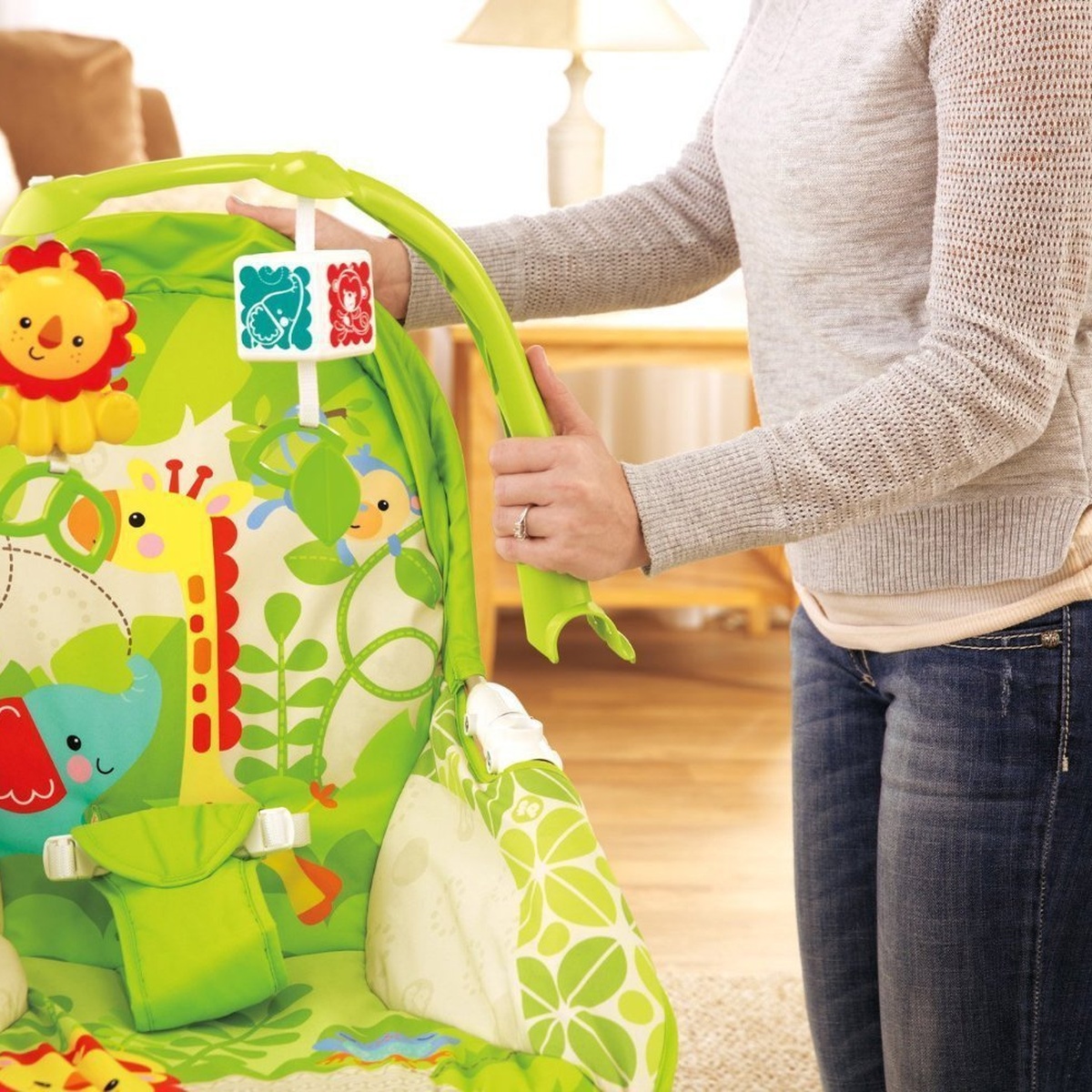 Ghế rung Fisher Price - Rainforest Friends X7047 - hình 14