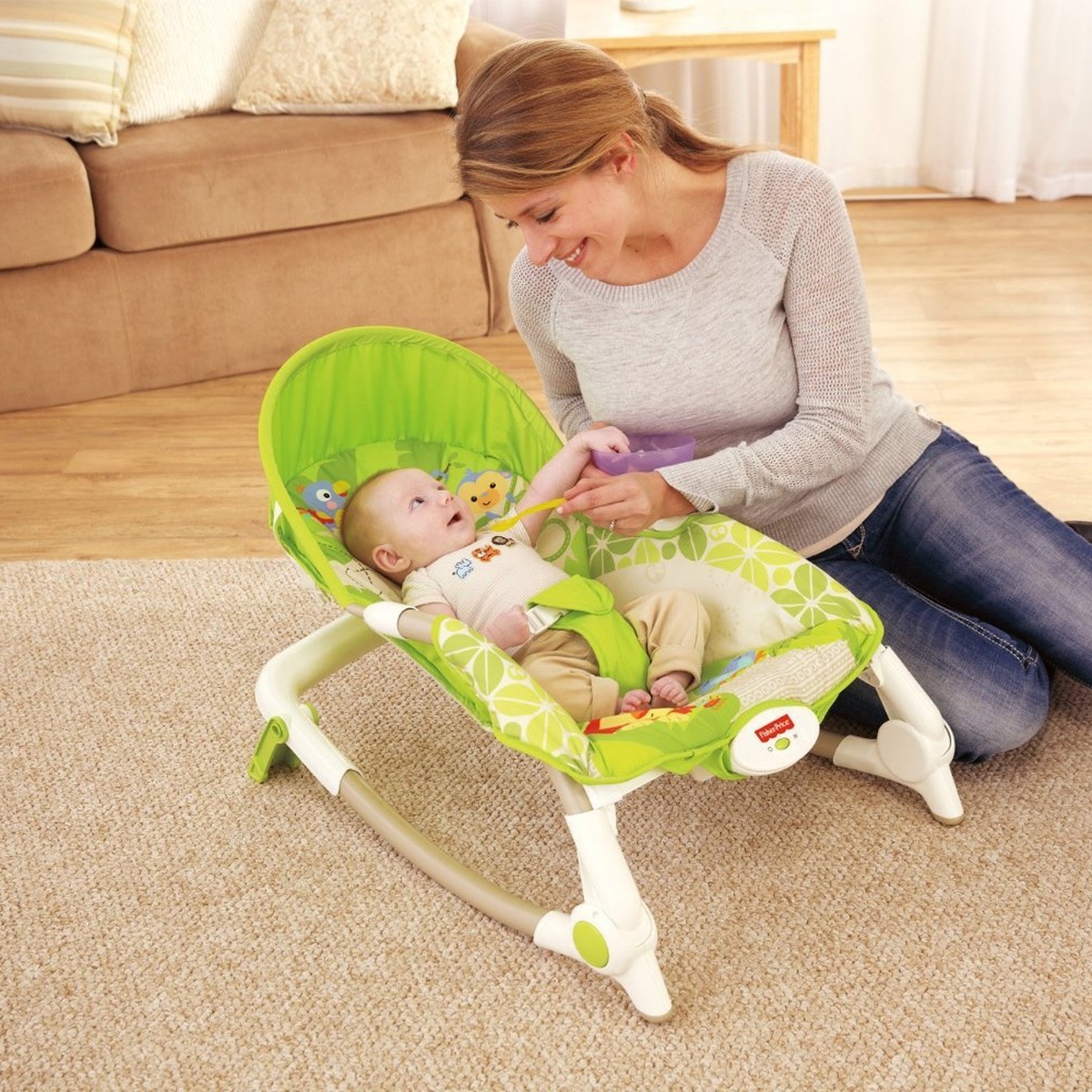 Ghế rung Fisher Price - Rainforest Friends X7047 - hình 12