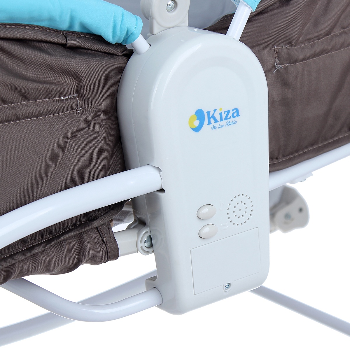 Ghế rung Kiza 3in1 Crown màu nâu - góc nghiêng