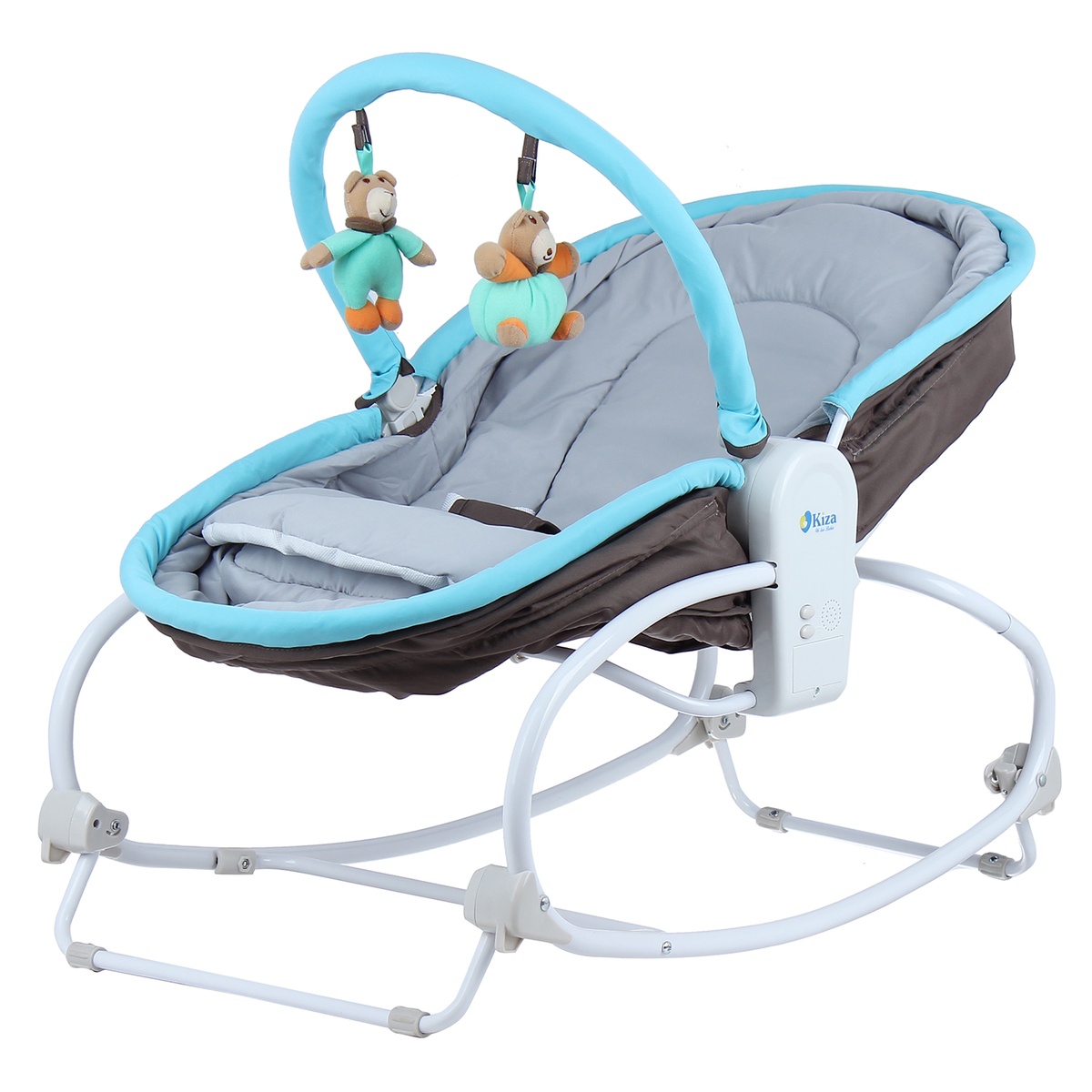 Ghế rung Kiza 3in1 Crown màu nâu - mặt trái