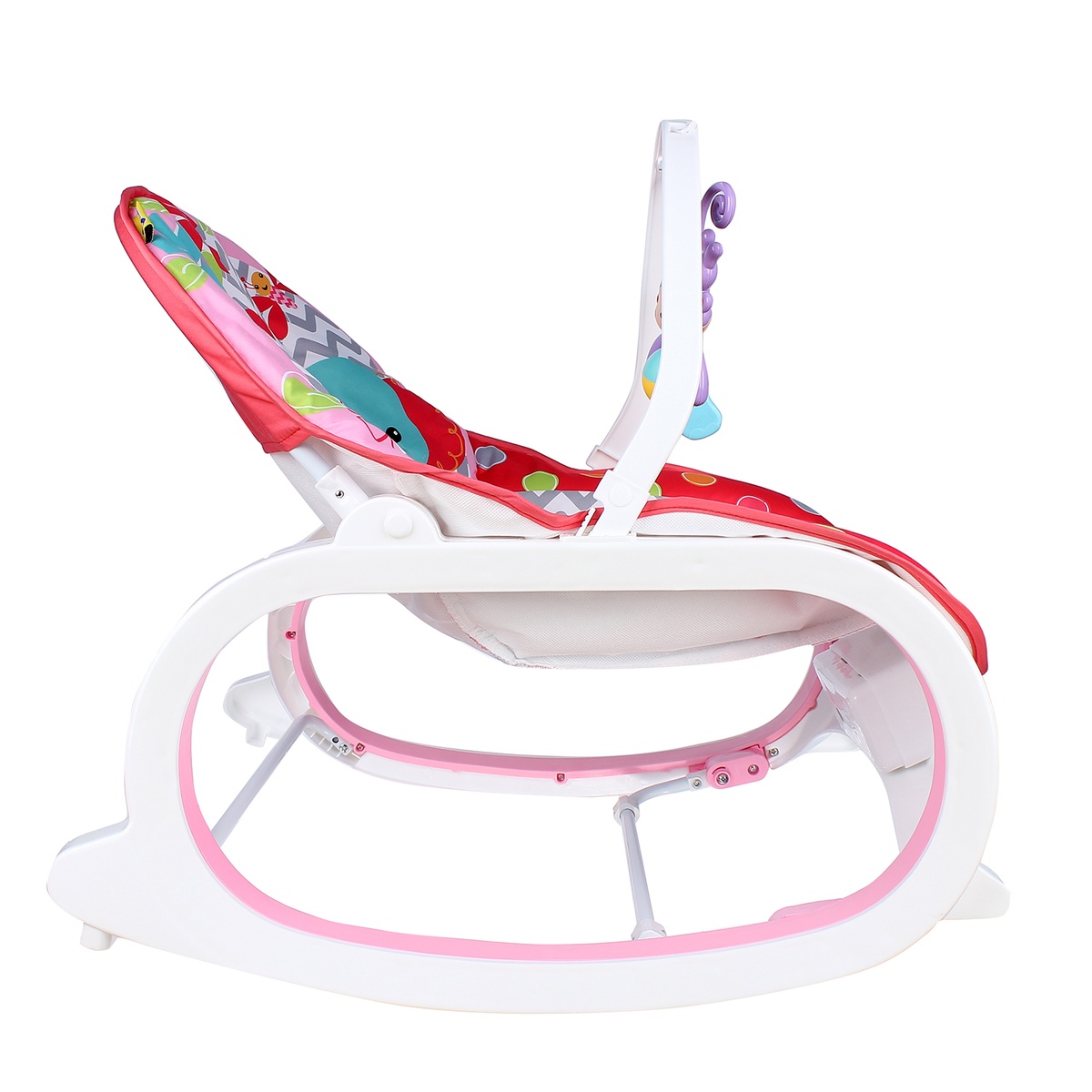 Ghế rung trẻ em Kiza Sweet Lullaby 889 (Xanh dương) - góc nghiêng