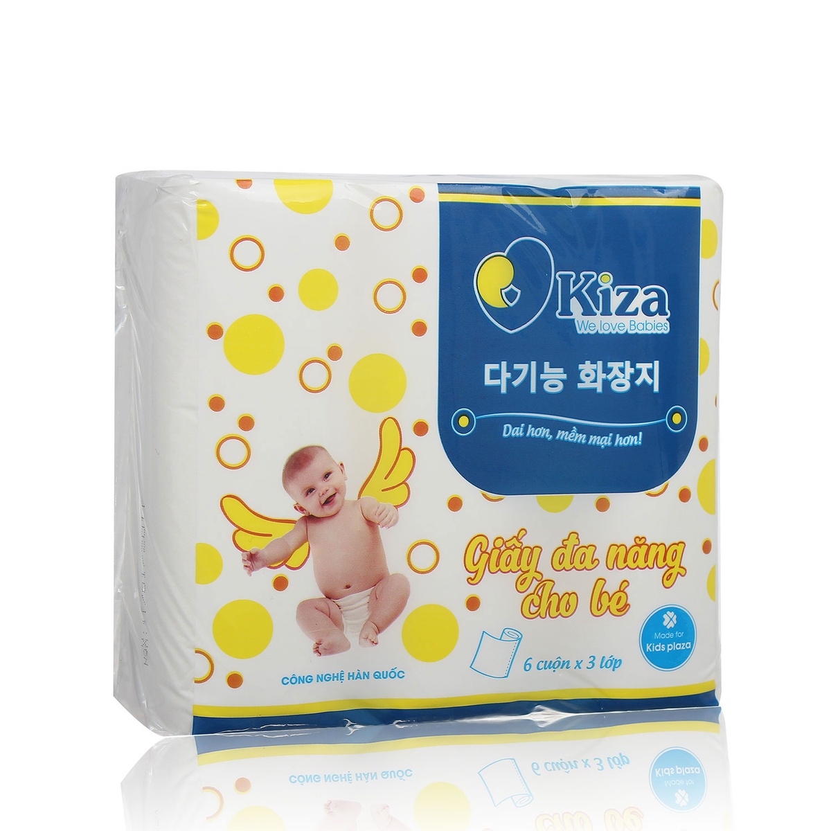 Giấy đa năng cho bé Kiza 100% giấy nhập khẩu - mặt trái