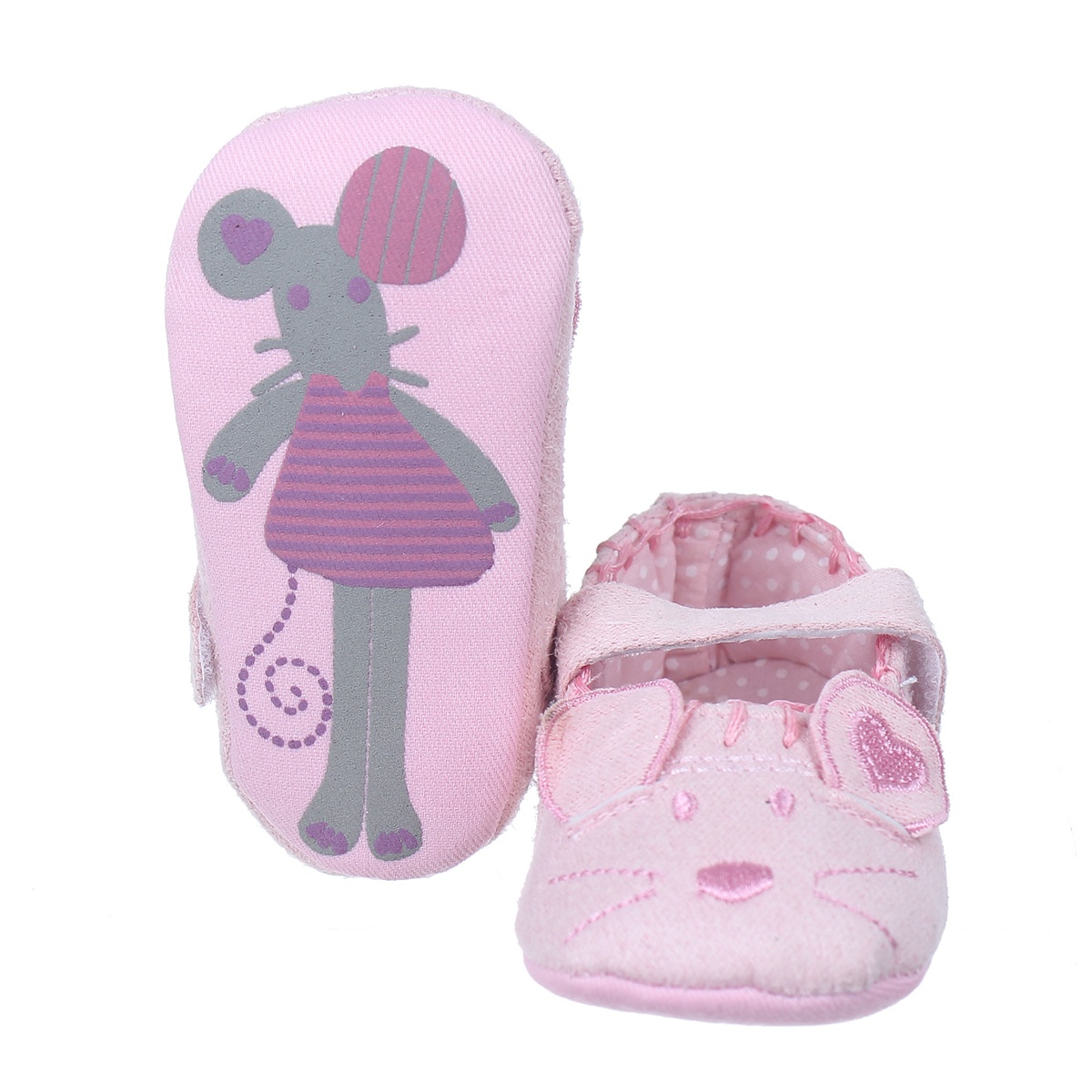 Giày tập đi Mamago họa tiết Micky cho bé gái Q13 (màu hồng) - mặt phải