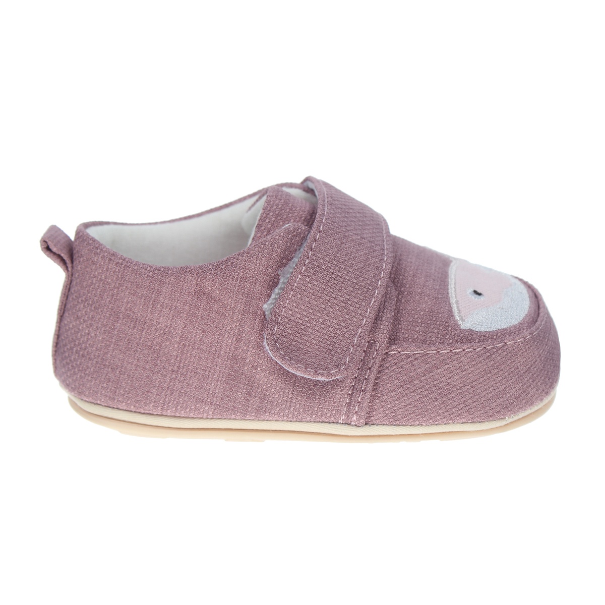 Giày tập đi Mamago K11 thêu hình Cá Mập size 15 (Hồng) - mặt phải