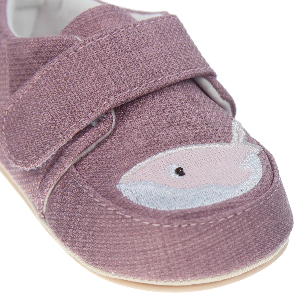 Giày tập đi Mamago K11 thêu hình Cá Mập size 15 (Hồng) - mặt sau