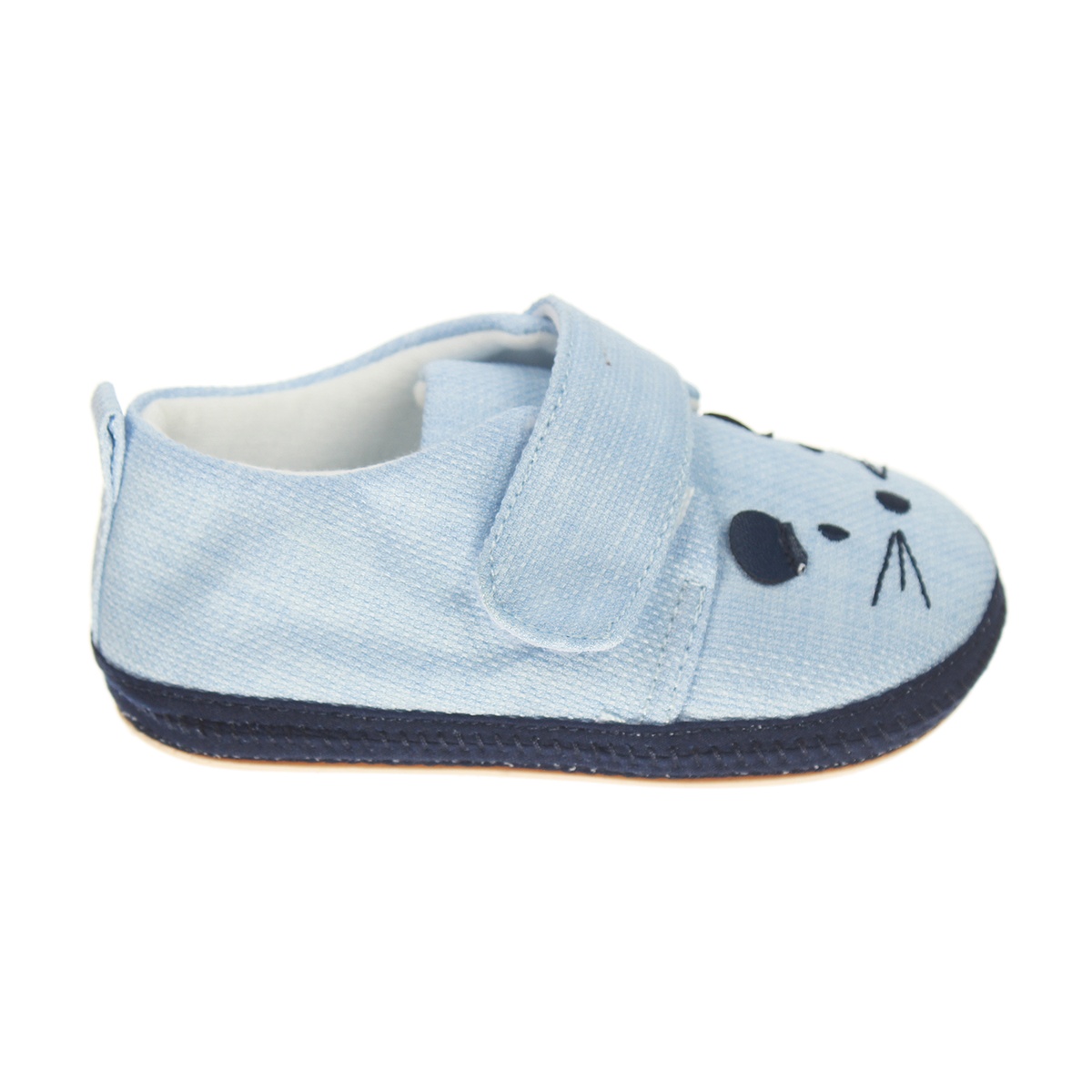 Giày tập đi Mamago K12 thêu hình Chuột size 14 (Xanh) - hình 6