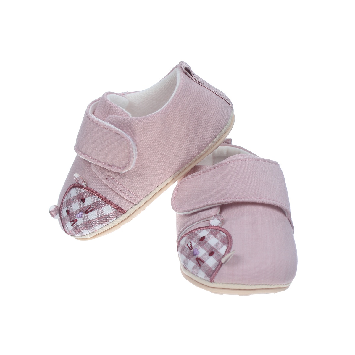 Giày tập đi Mamago K13 hình Chuột Caro size 17 (Hồng) - góc nghiêng