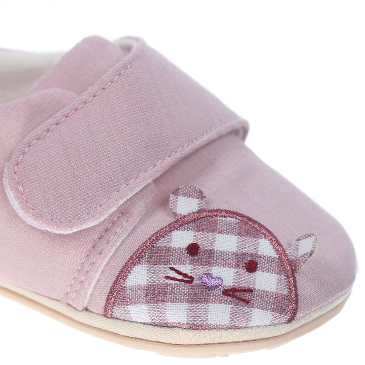 Giày tập đi Mamago K13 hình Chuột Caro size 17 (Hồng) - mặt trái
