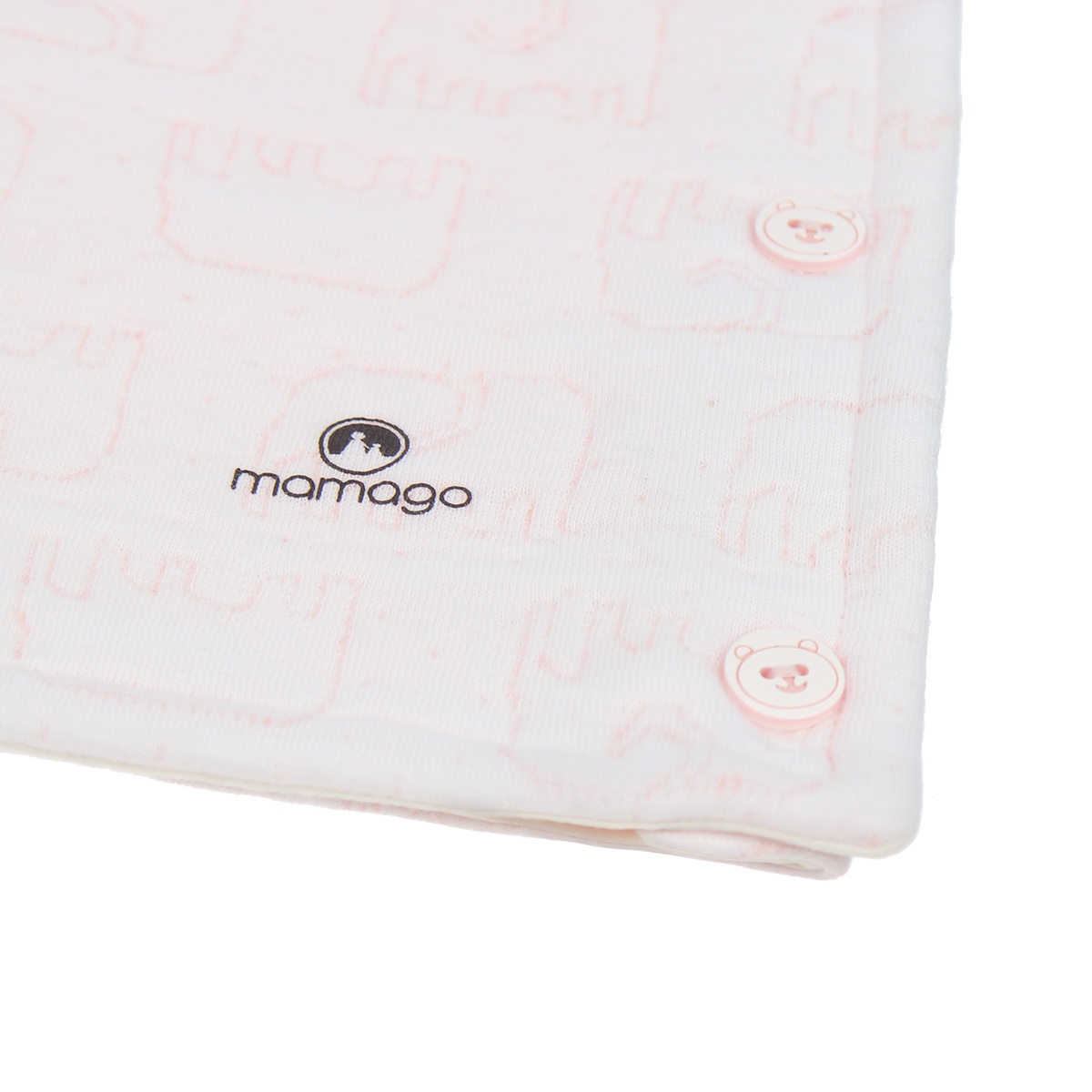 Gile Bông cúc sườn in hình voi Mamago HN20D (Cam) - mặt sau