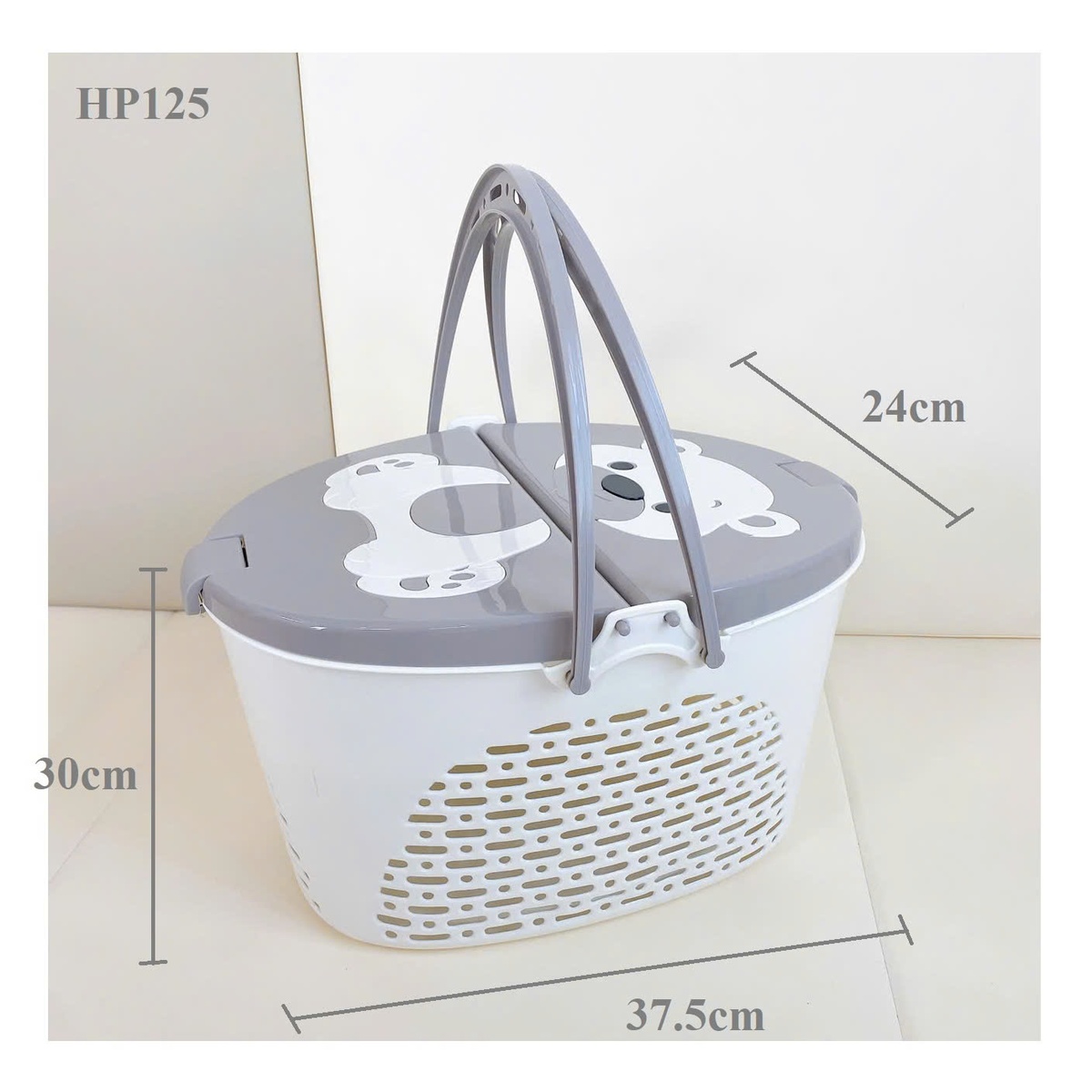 Giỏ đi sinh hình Gấu Honper HP-125 (Màu ngẫu nhiên) - góc nghiêng