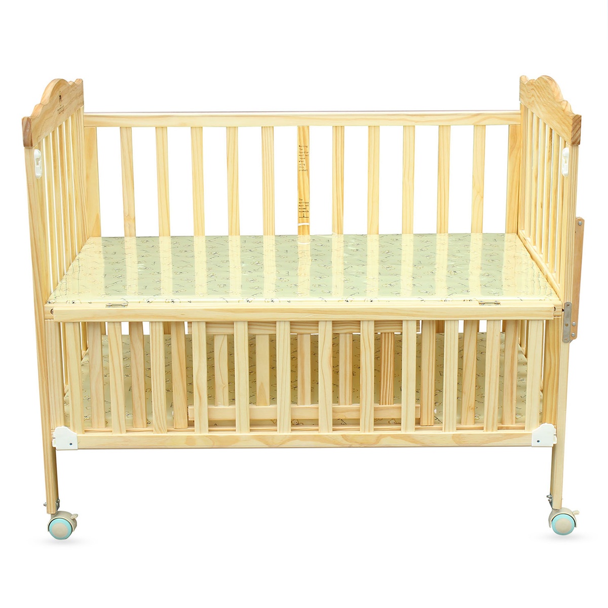 Giường cũi Oxford KidsPlaza 3in1 gỗ thông cao cấp - mặt sau