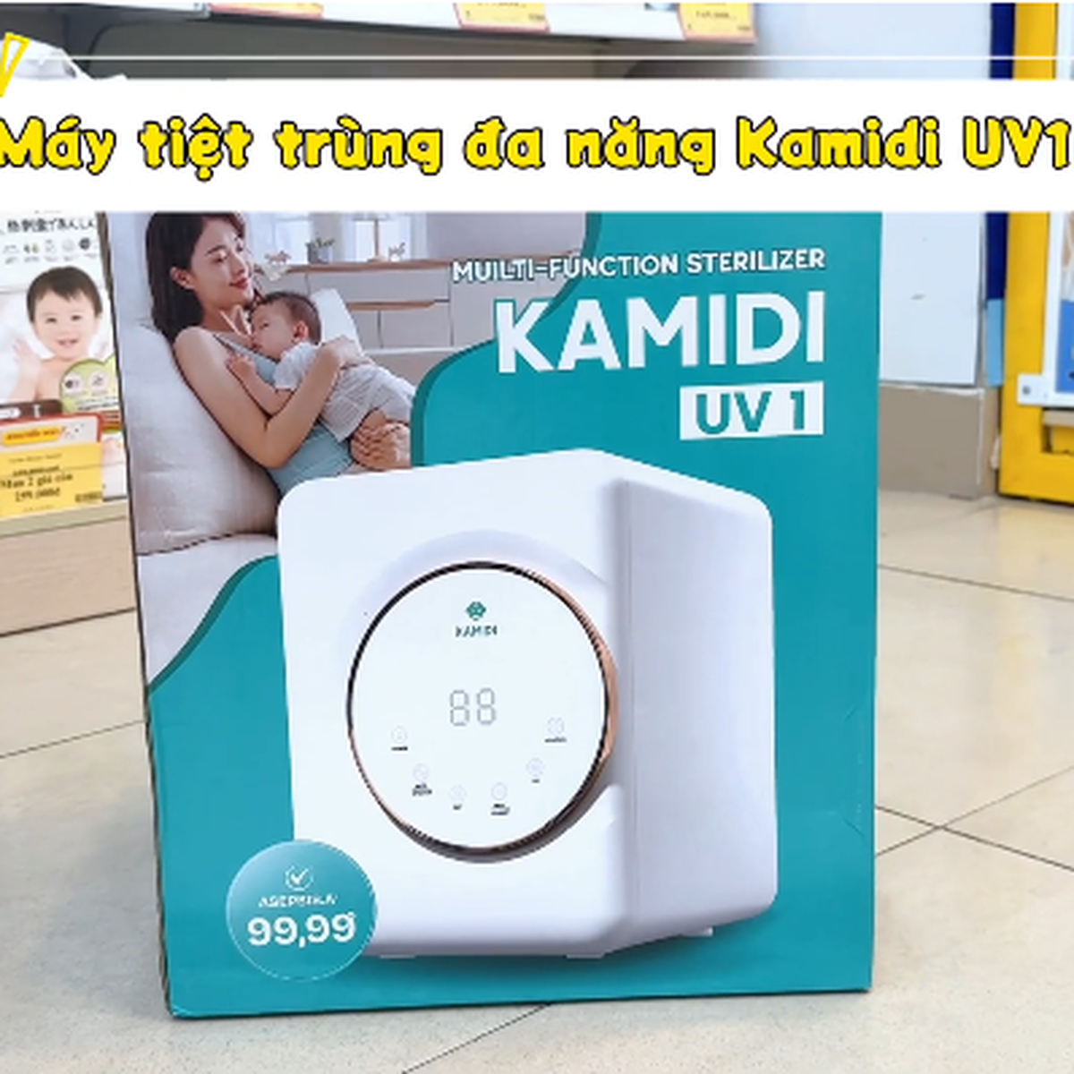 Máy tiệt trùng đa năng Kamidi UV1 - video