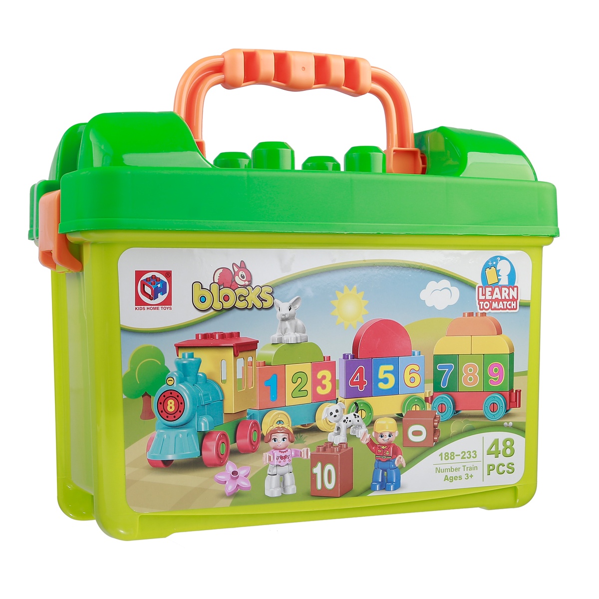 Hộp đồ chơi xếp hình chữ số CY.188-233 - mặt trái