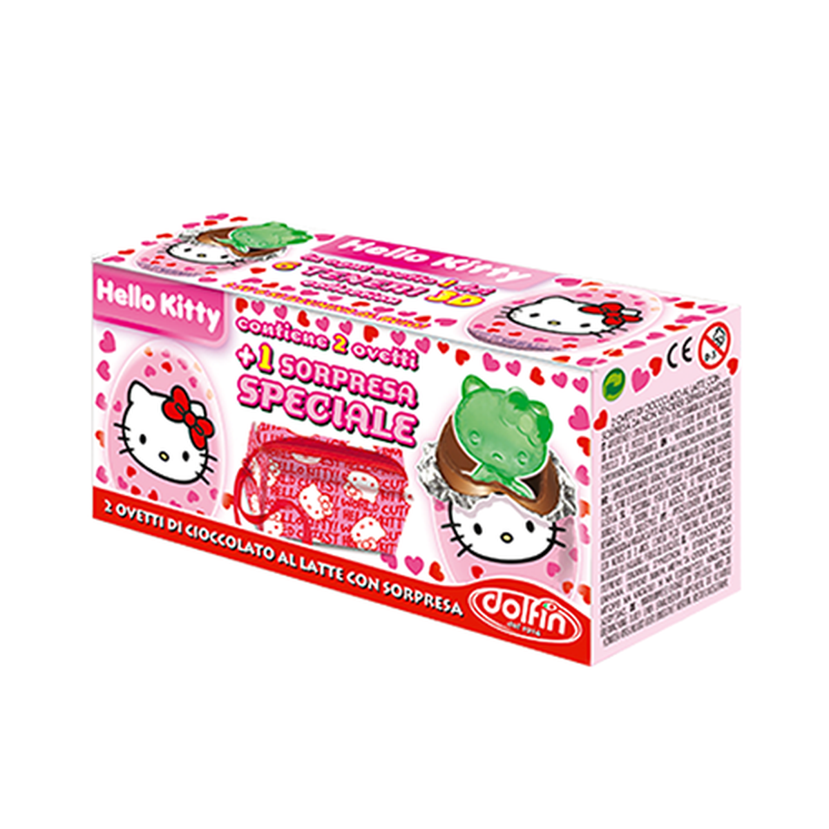 Hộp trứng Hello Kitty 40g - mặt trái