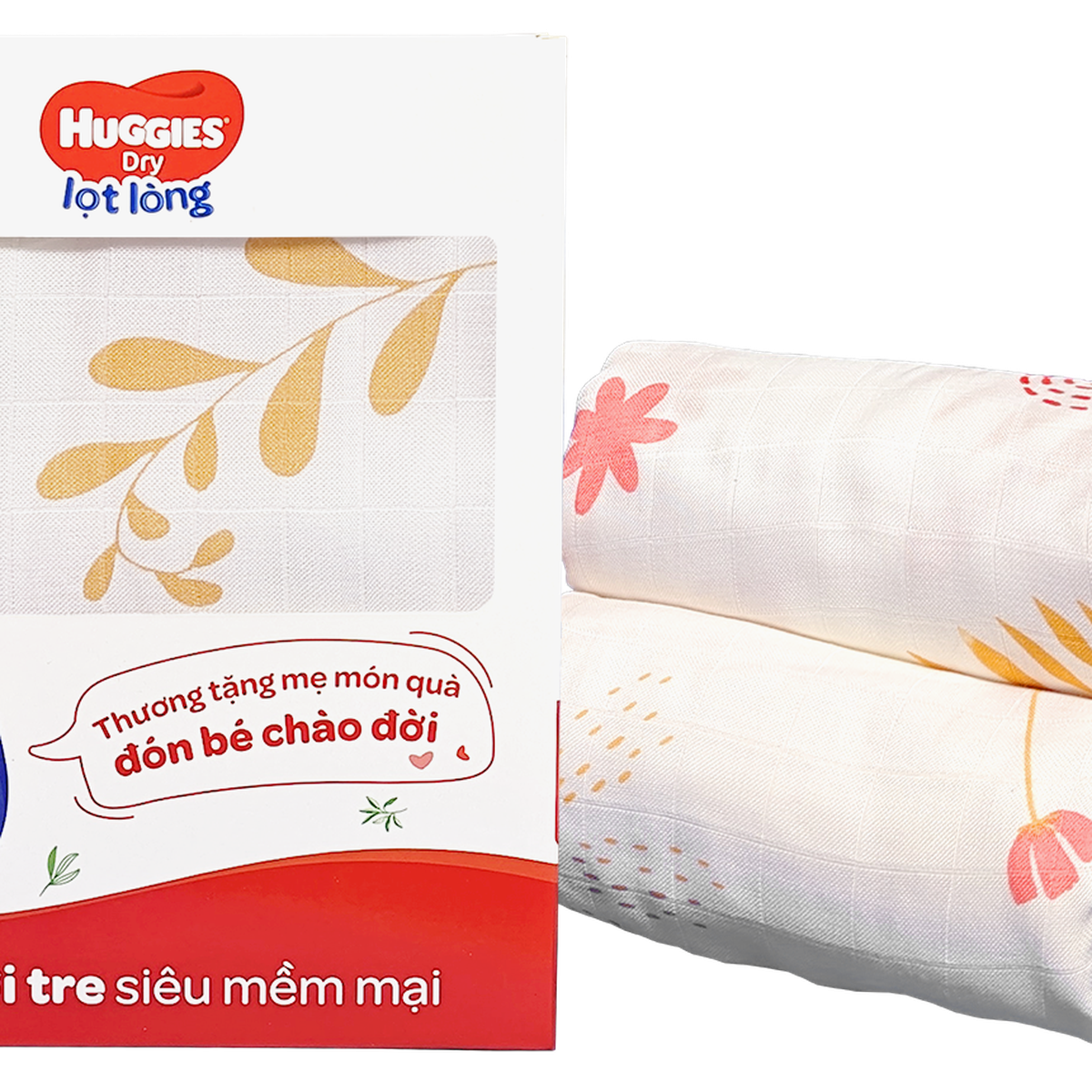 khăn sợi tre 90*90 Huggies (Khuyến mãi không bán)