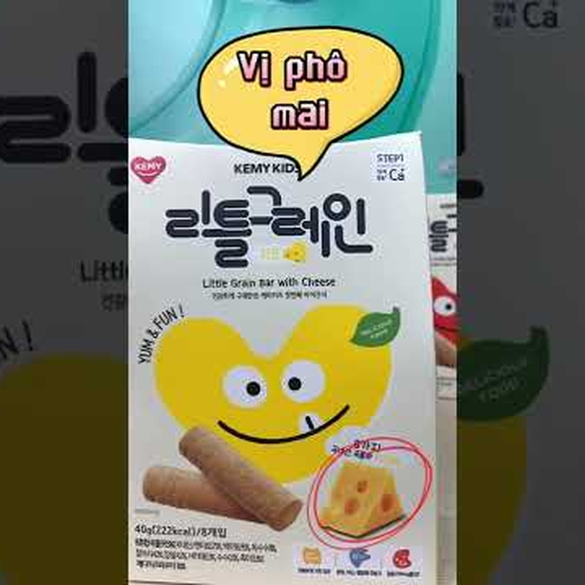 Bánh ngũ cốc Kemy Kids vị Phô Mai dành cho bé trên 8 tháng - video
