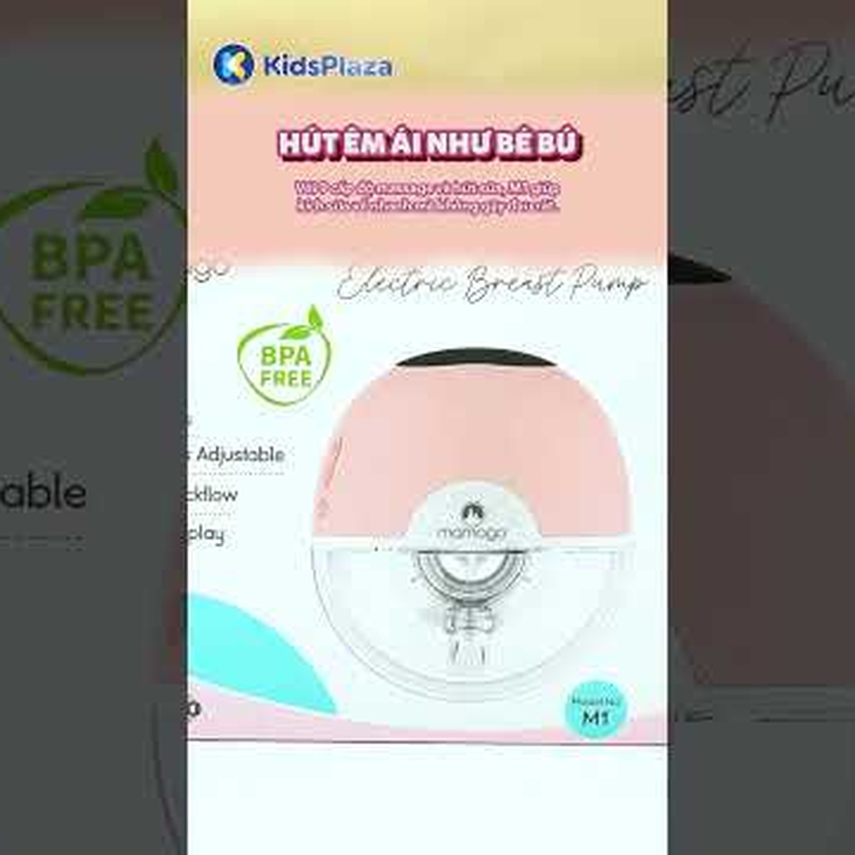 Máy hút sữa rảnh tay Mamago Easy Fit M1 - video