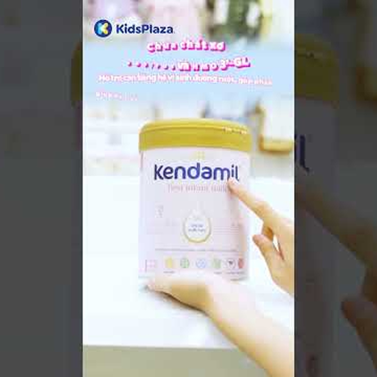 Sữa công thức nguyên kem Kendamil Classic số 1 (cho bé 0-6M) 800g - video