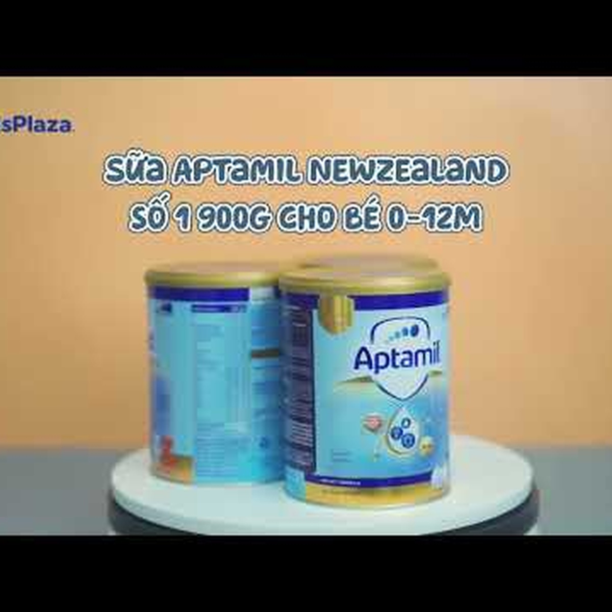 Sữa Aptamil NewZealand số 1 900g cho bé 0-12M - video