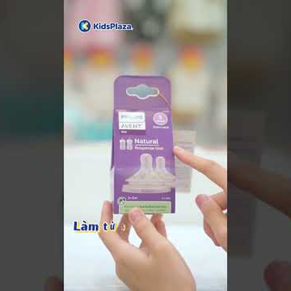 Núm ty Avent 9m SCY966.12 vỉ đôi - video