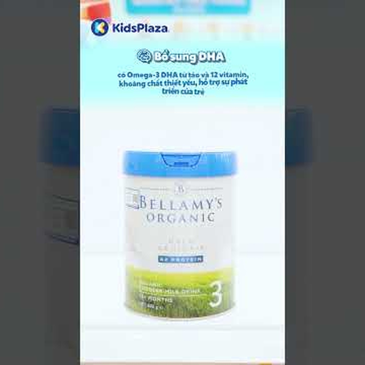 Sữa Bellamy's Organic A2 số 3 (cho bé 1-2 tuổi) 800g - video