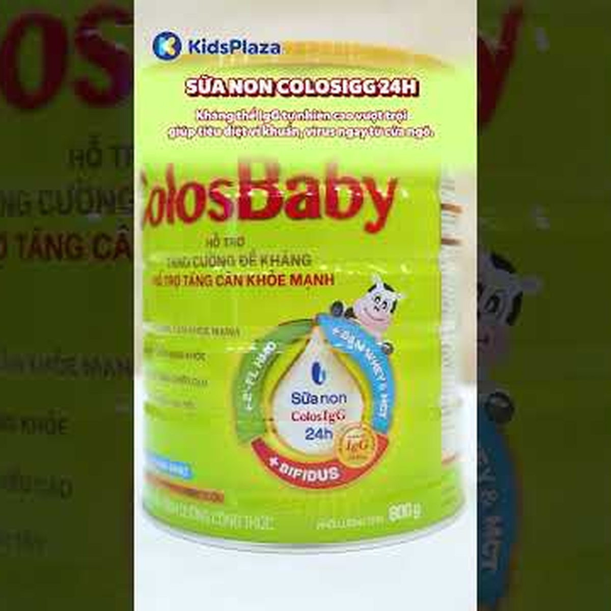 Sữa bột Colosbaby gold 2+ 800g tăng cường hệ miễn dịch (2Y+) - video