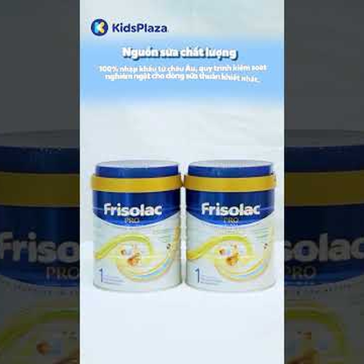Sữa bột Frisolac Pro số 1 (cho bé 0-12 tháng) 400g - video