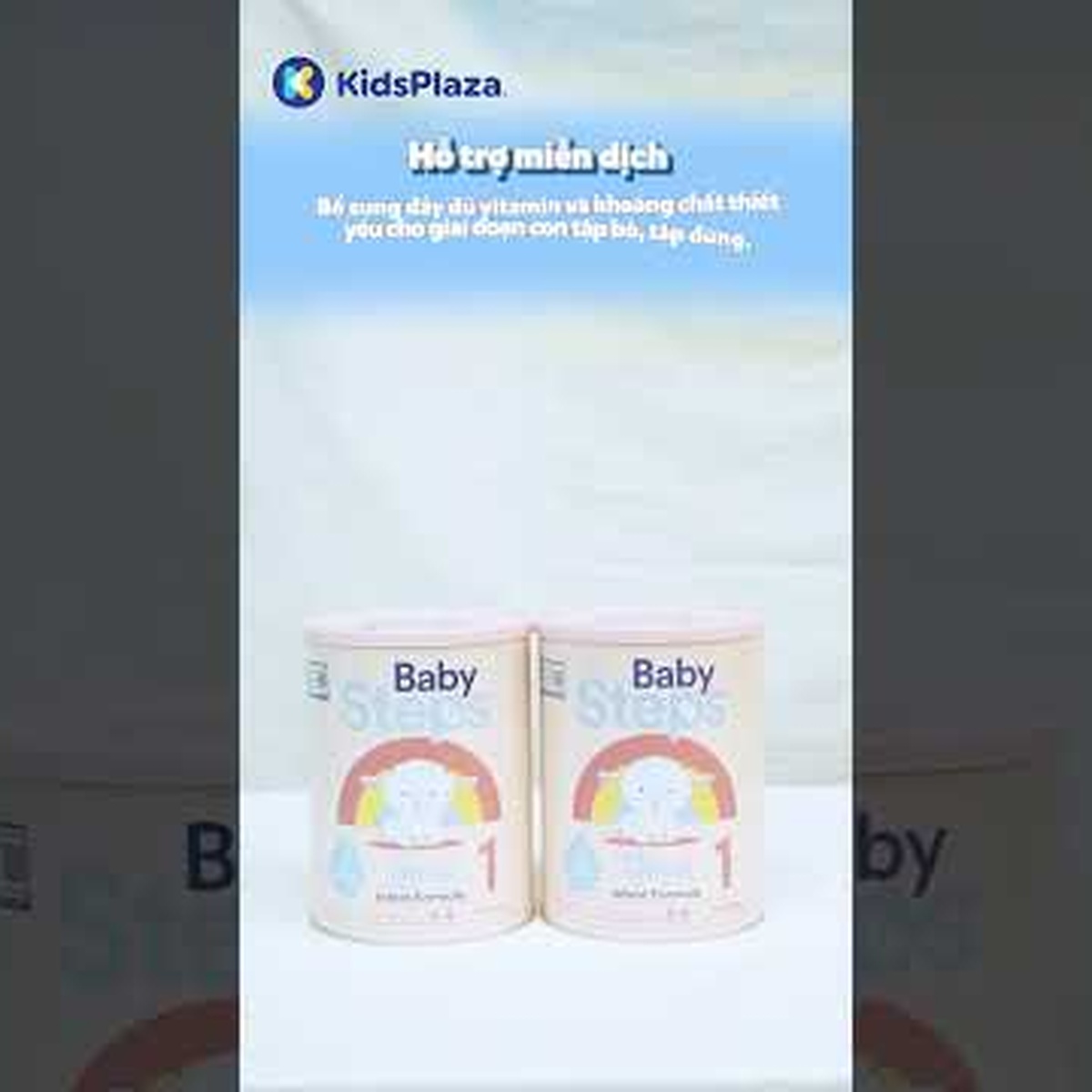 Sữa dê Baby Steps số 1 (cho bé 0-6 tháng) 900g - video