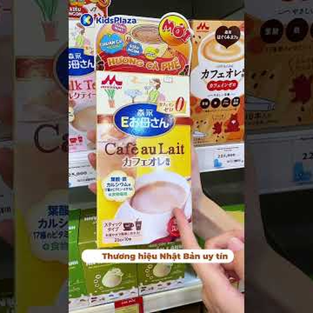 Sữa bầu Morinaga E-Okasan vị Cafe Nhật 200g - video