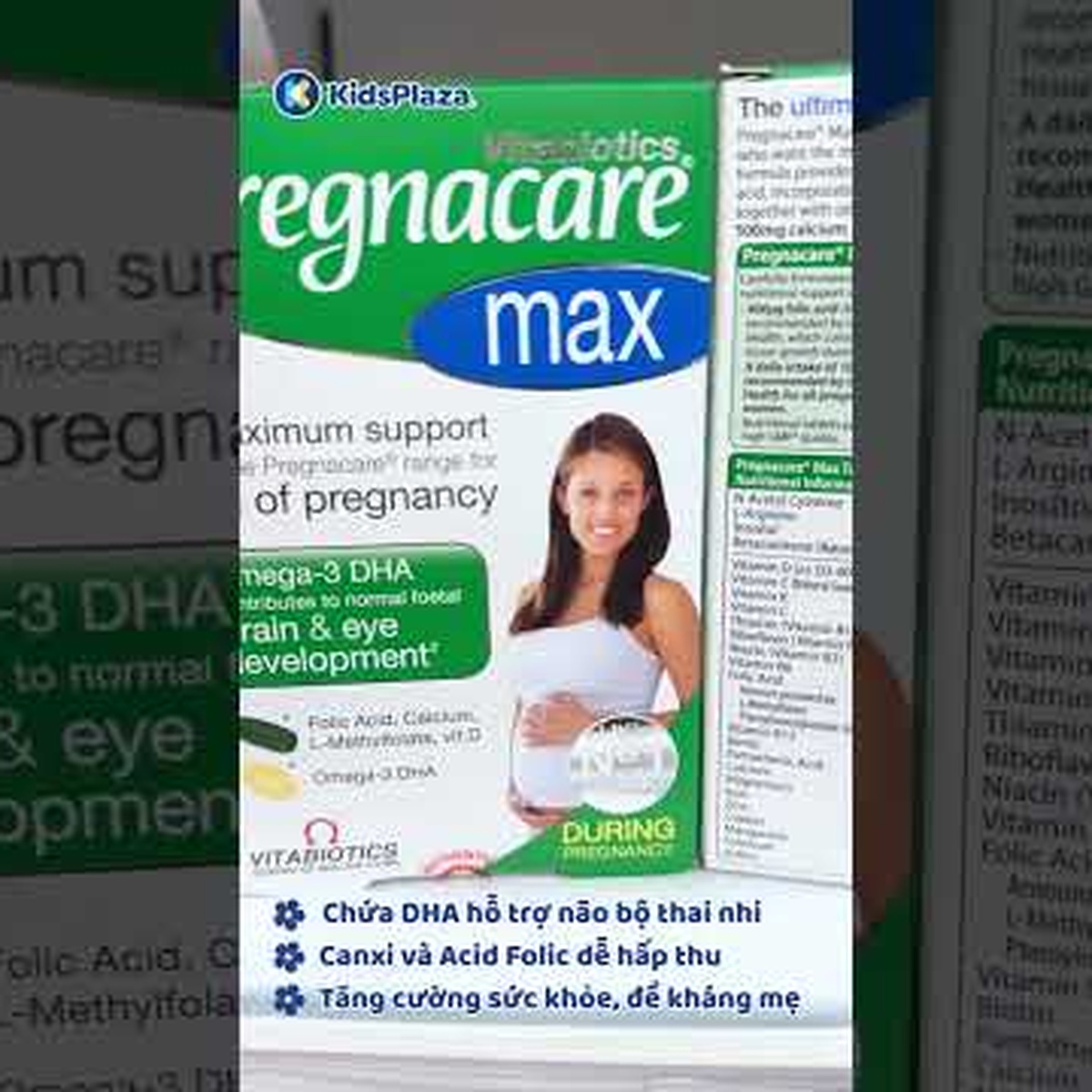 Vitamin tổng hợp cho mẹ bầu Pregnacare Max (84 viên) - video