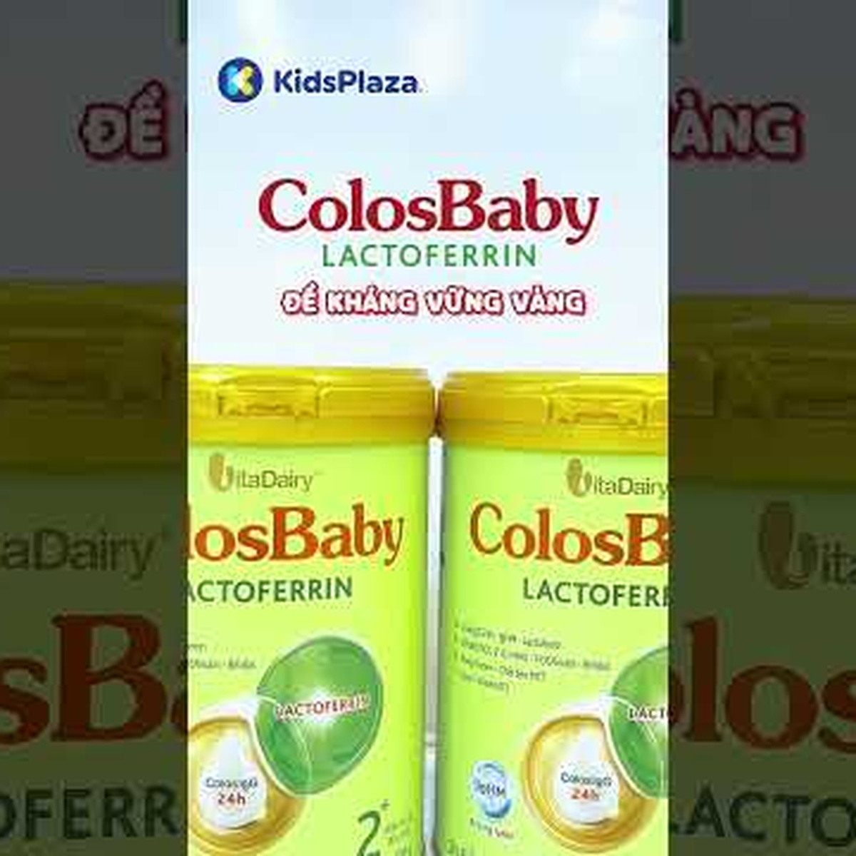 Sữa ColosBaby Lactoferrin 2+ (cho bé trên 2 tuổi) 800g - video