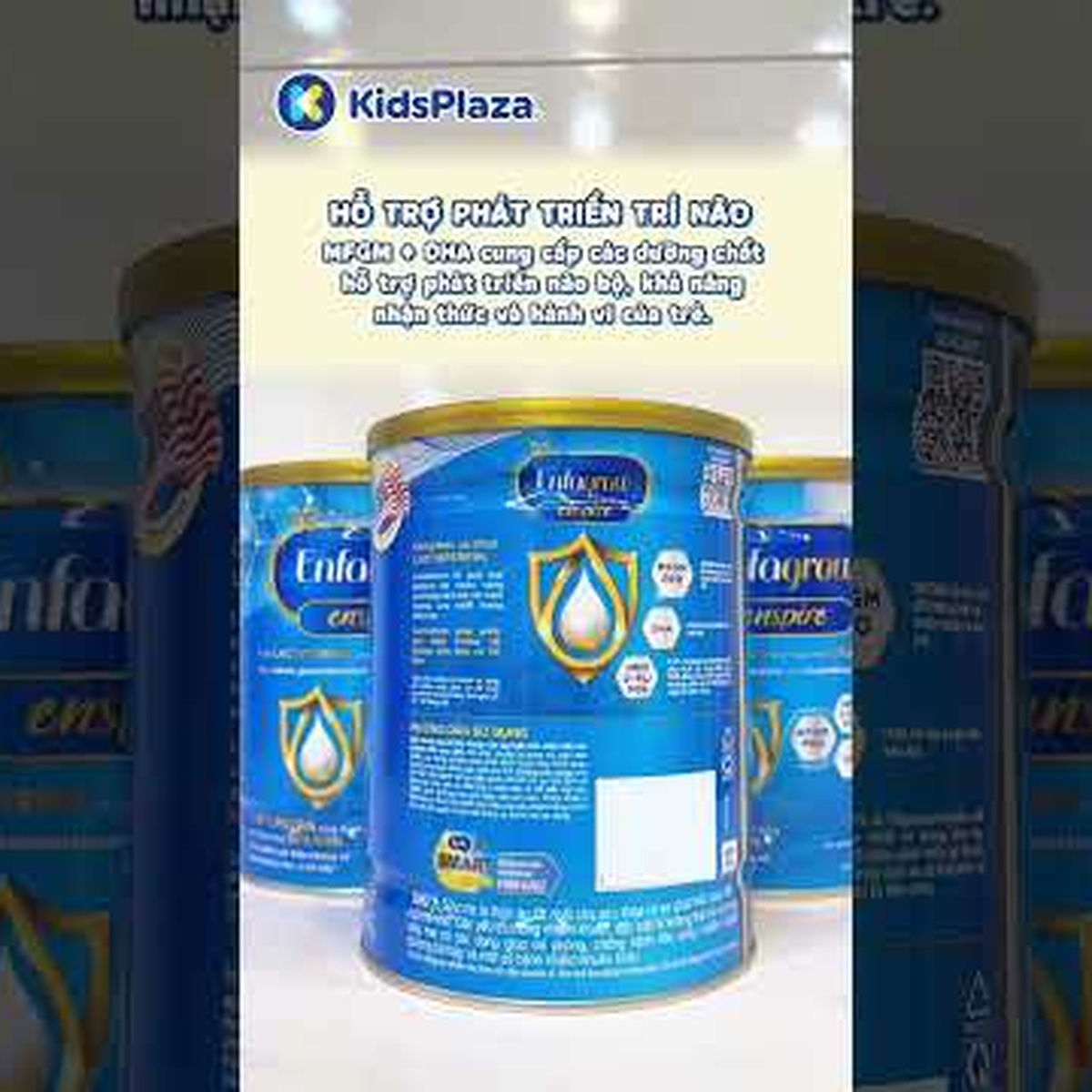 Sữa bột Enfagrow Enspire số 2 (cho bé 1-3 tuổi) 850g - video