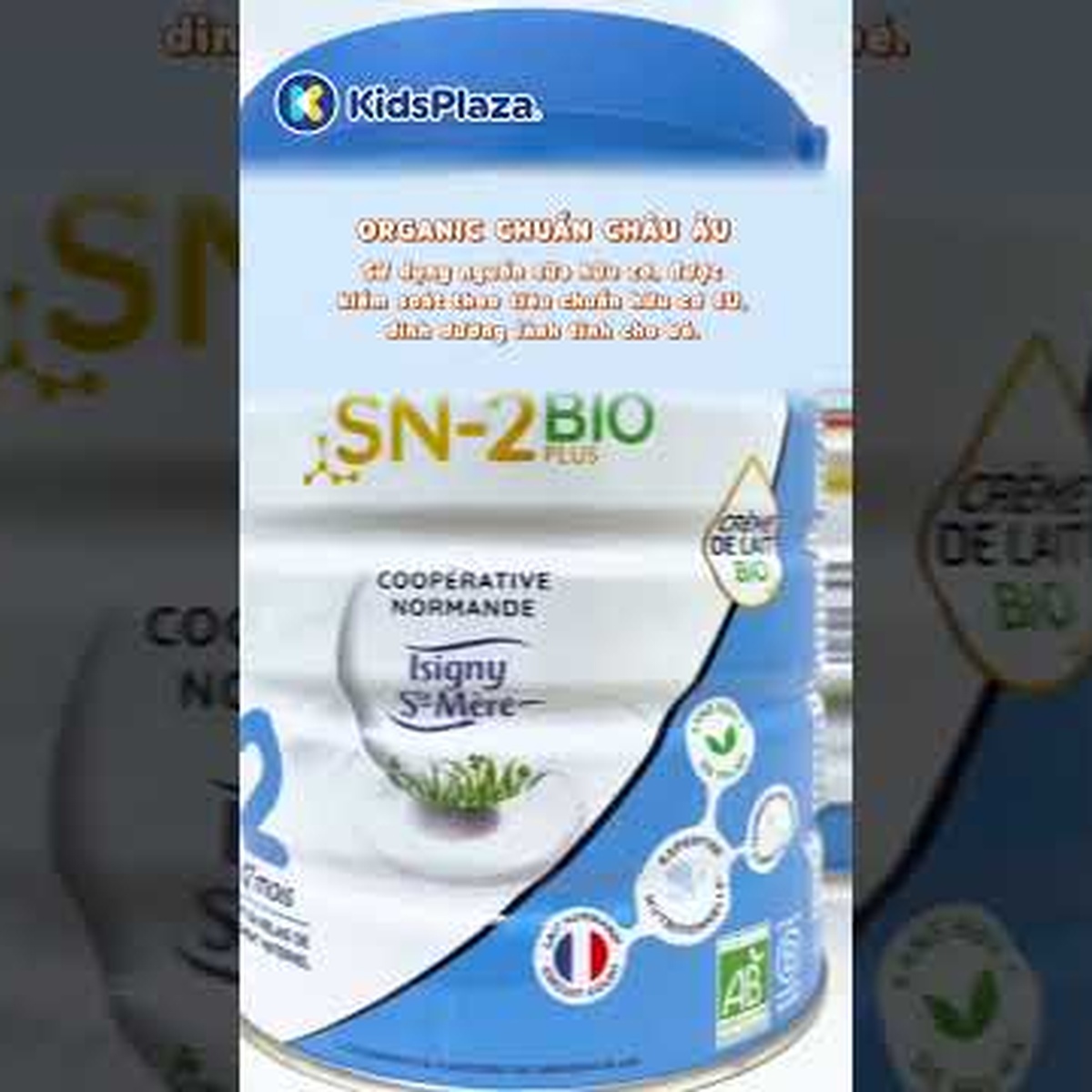 Sữa Biostime Lait Bio Organic số 2 (cho bé 6-12 tháng) 800g - video