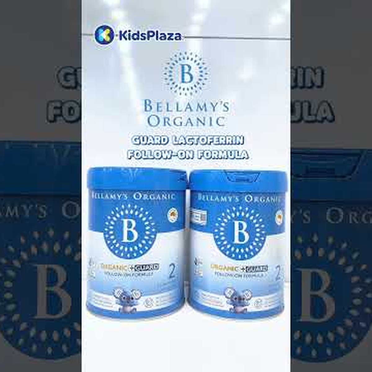 Sữa Bellamy's Organic Guard Lactoferrin số 2 (cho bé 6-12 tháng) 800g - video
