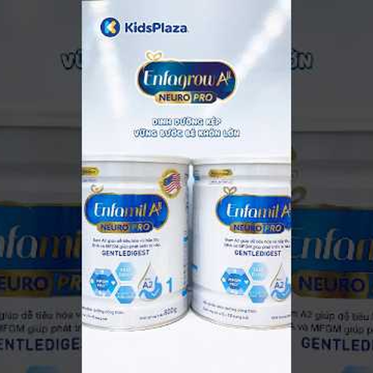 Sữa Enfamil A2 NeuroPro 1 (cho bé 0-6 tháng) 800g - video