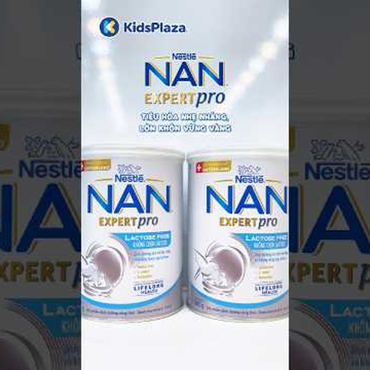 Sữa Nan Expert Pro Lactose Free Thuỵ Sĩ  - video