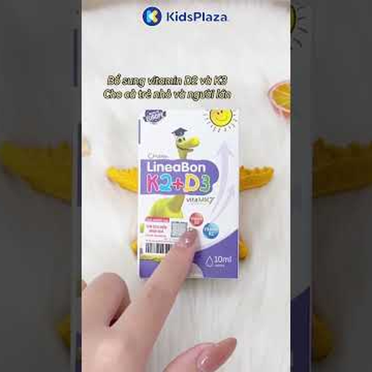 Thực phẩm bảo vệ sức khỏe LineaBon K2 + D3 - video