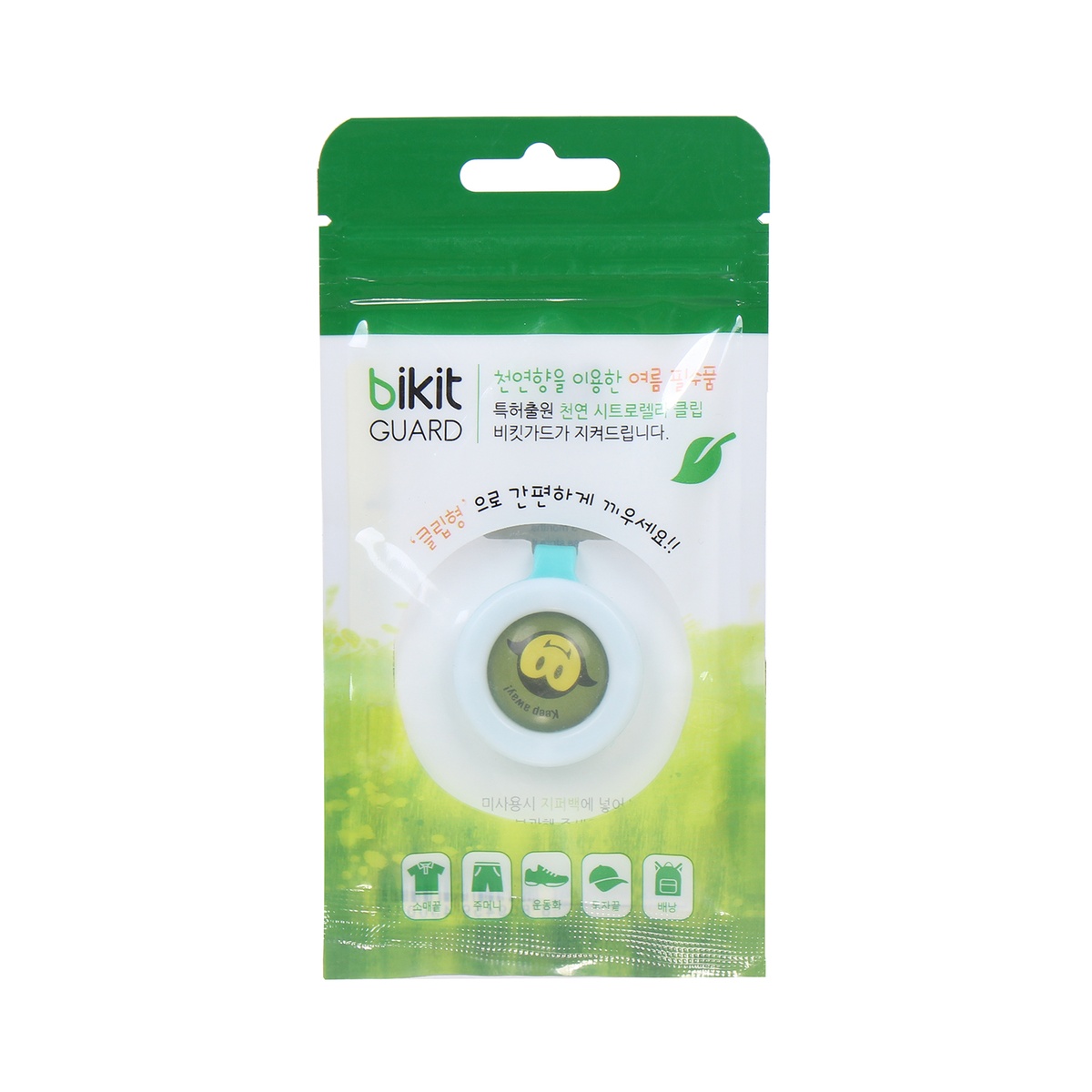 Huy hiệu chống muỗi Bikit Guard Hàn Quốc - mặt sau