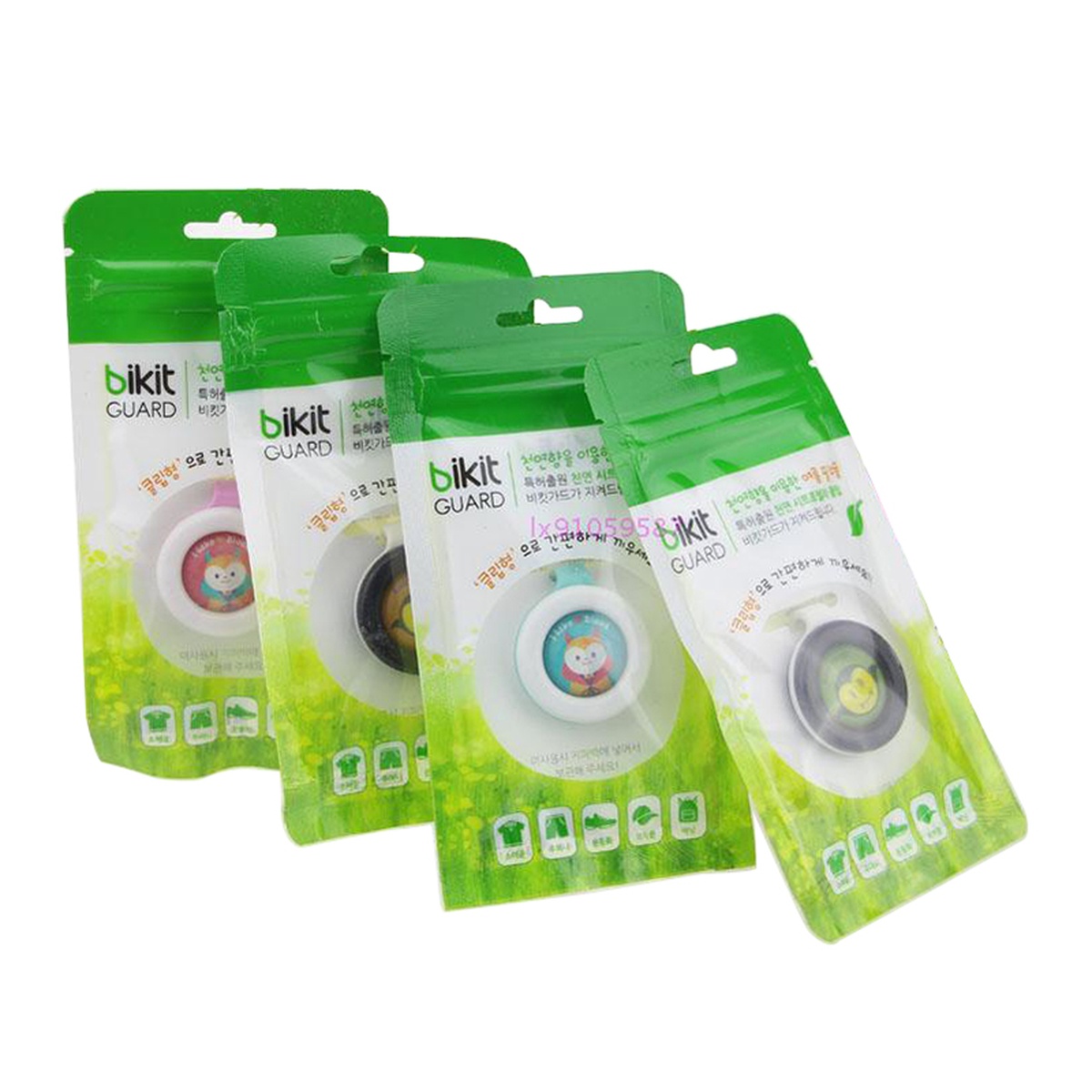 Huy hiệu chống muỗi Bikit Guard Hàn Quốc - mặt trái