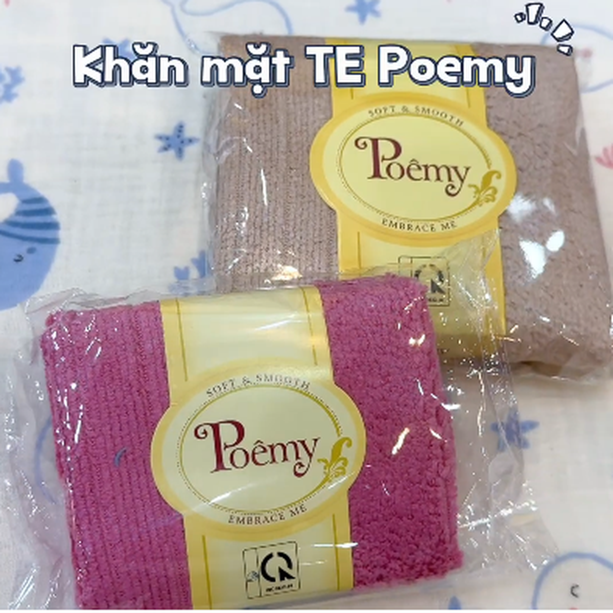 Khăn mặt trẻ em Poemy 29 x 45 - video