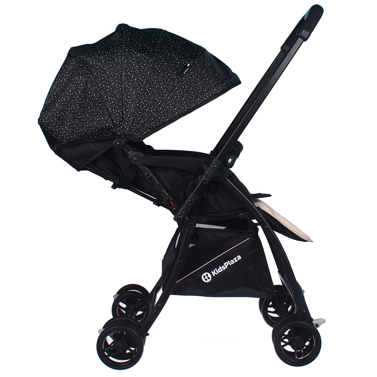 Xe đẩy cho bé KidsPlaza Compact 319 Linen (Màu Đen) - mặt phải