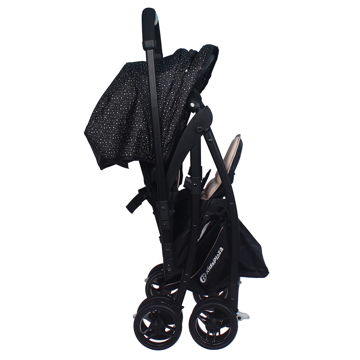 Xe đẩy cho bé KidsPlaza Compact 319 Linen (Màu Đen) - góc nghiêng