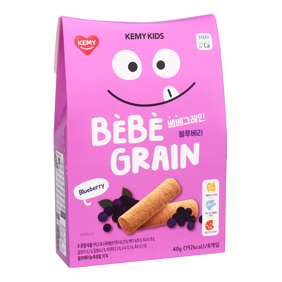 Bánh ngũ cốc Kemy Kids vị Việt Quất dành cho bé trên 8 tháng - mặt trái